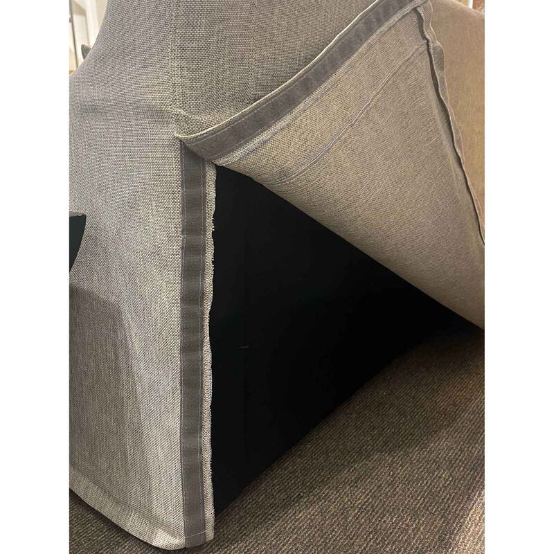 The Rhys 3-Seater Sofa Slipcover - Woven Oyster image number 2